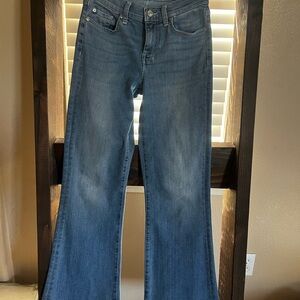 7 For All Mankind Blue Flare Jeans